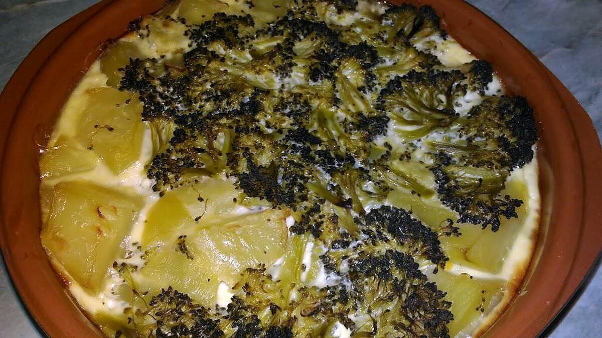 recette Clafoutis brocolis et pommes de terre