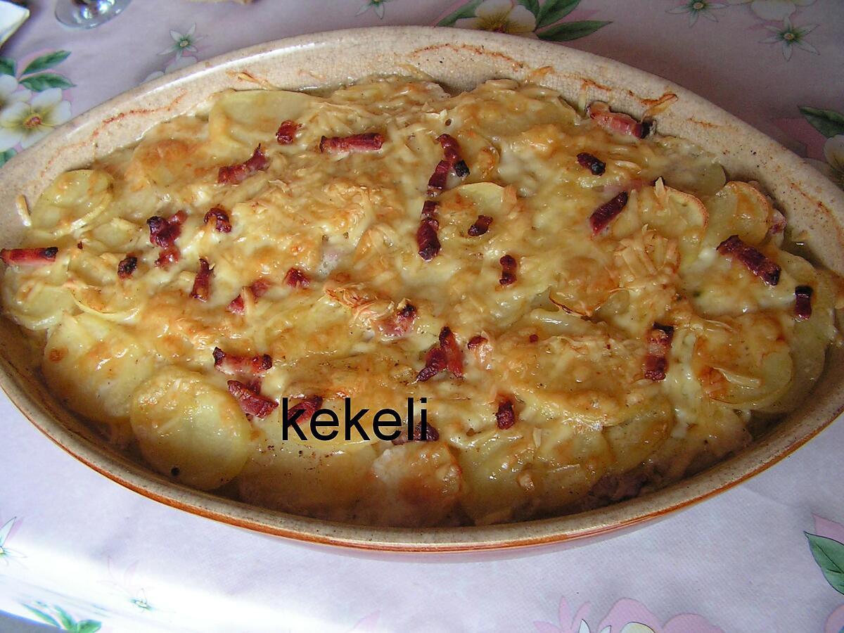 recette Gratin patate lardon