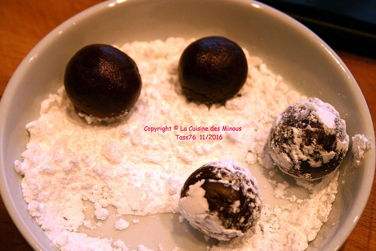 recette Crinkles au Chocolat Noir