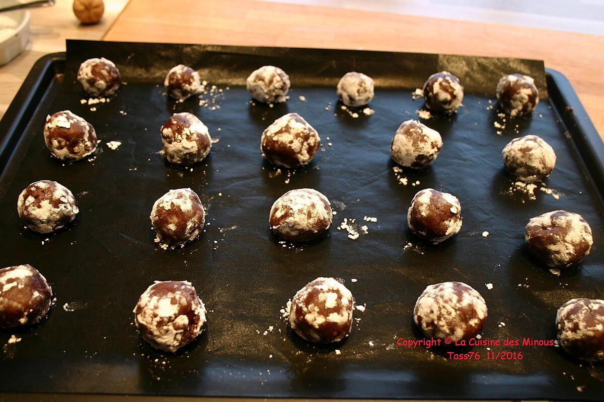 recette Crinkles au Chocolat Noir