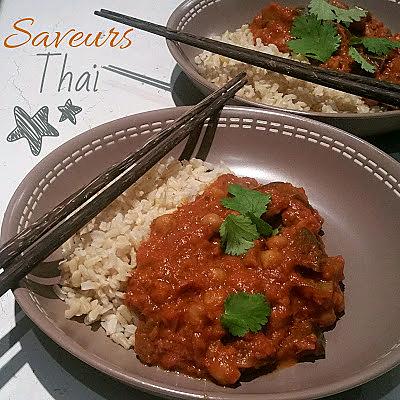 recette Curry Thaï au Lait de Coco, miso et coriandre ... la recette Veggie !