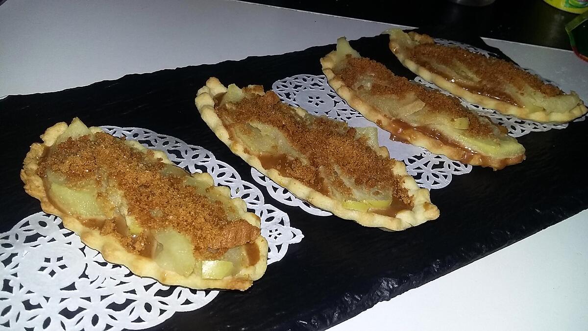 recette Tartelettes pommes spéculoos