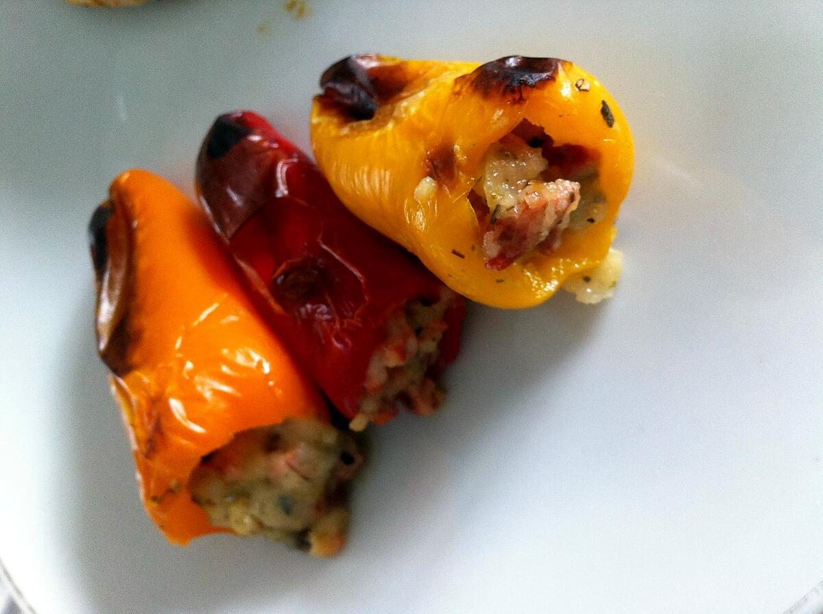 recette Mini-poivrons farcis au chorizo