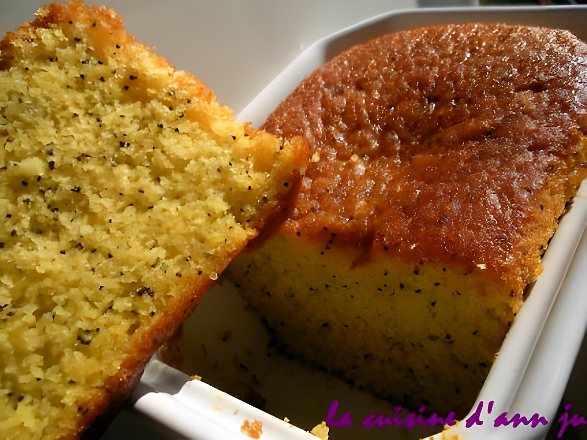 recette cake orange, pavot sans gluten