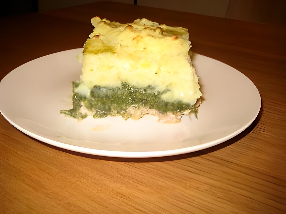 recette Hachis parmentier aux épinards