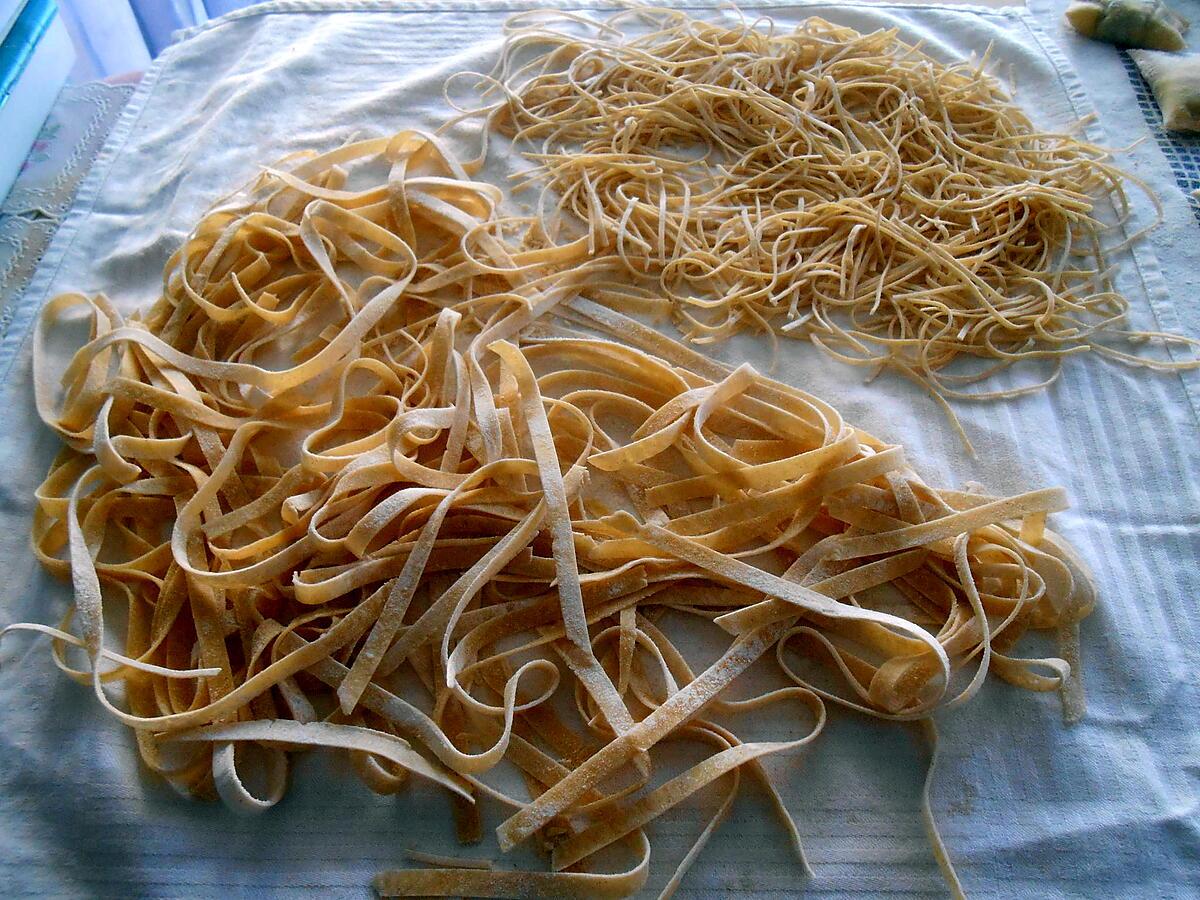 recette TAGLIATELLE ET TAGLIOLINI FRAIS MAISON