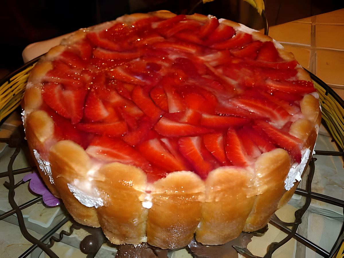 recette Charlotte façon fraisier