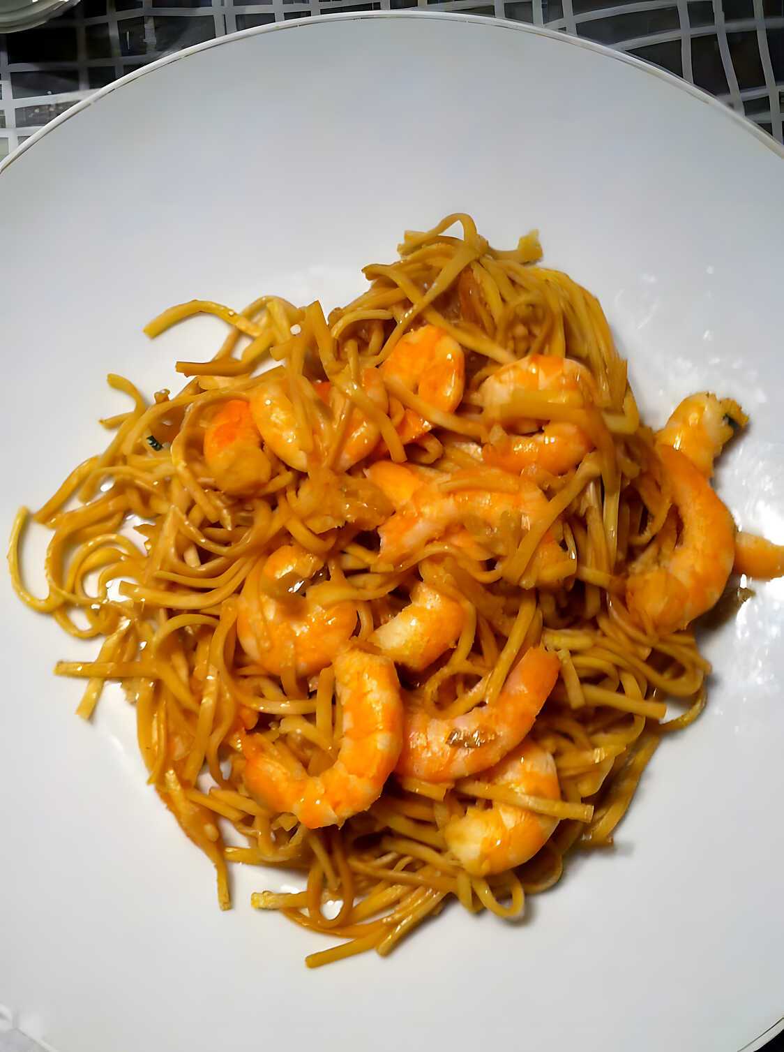 Pad thaï crevettes