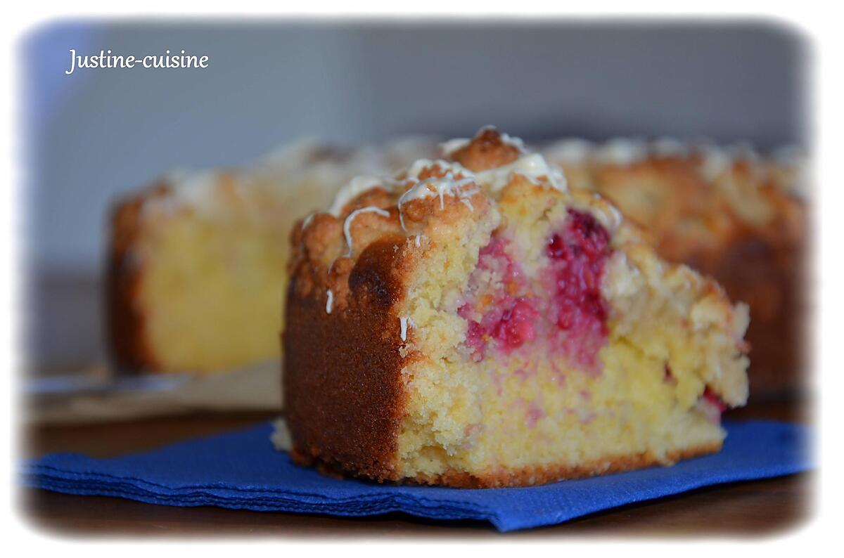 recette Crumb-cake aux framboises