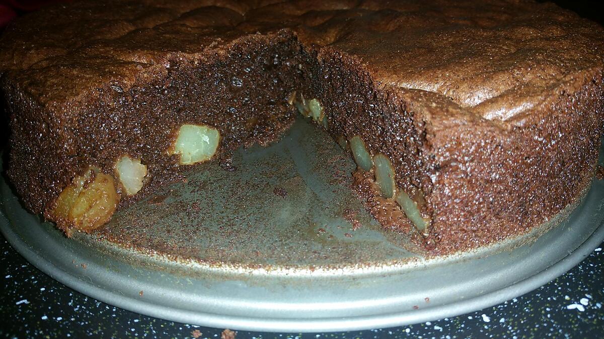 recette gateau poire chocolat