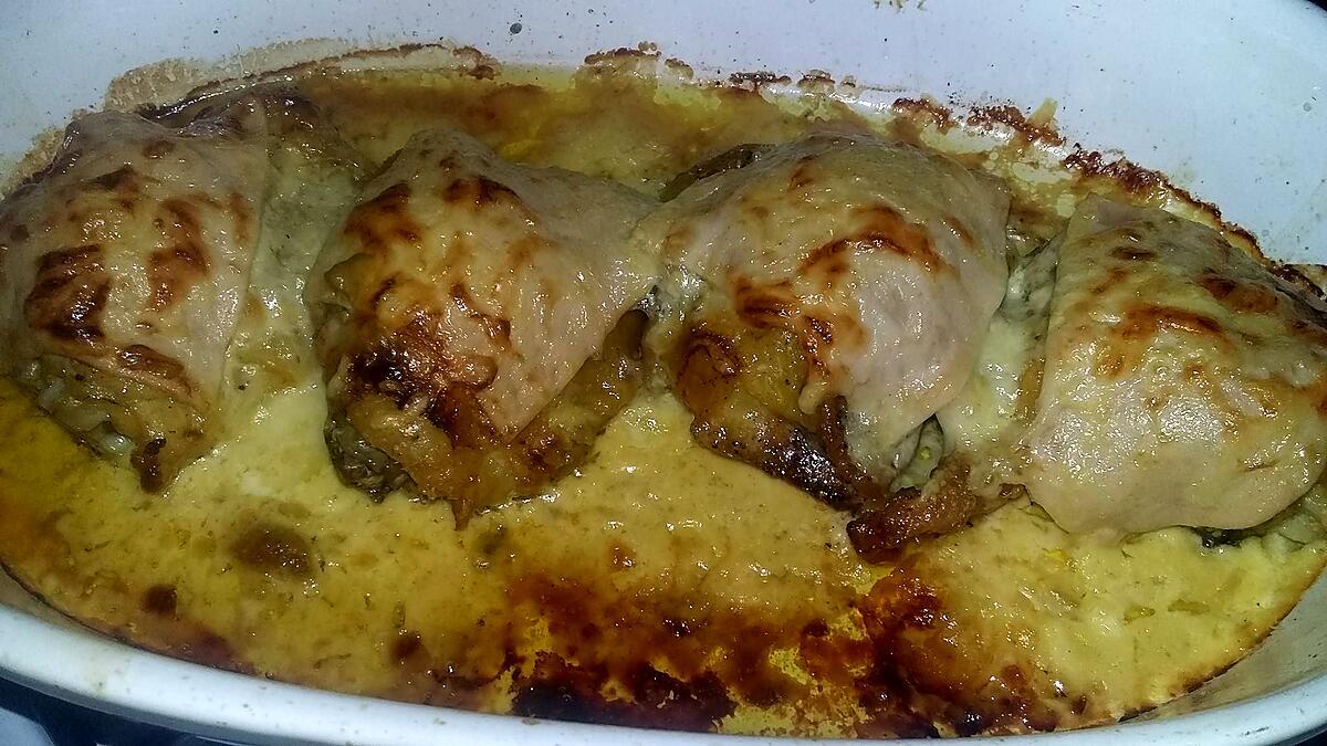 recette Hauts de cuisses de poulet gratinées