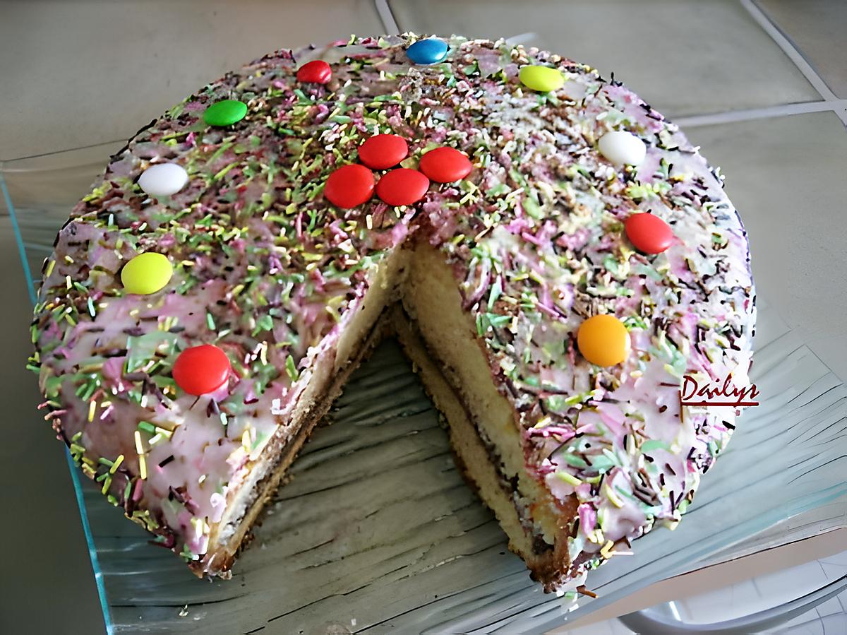 recette Gâteau Multicolor
