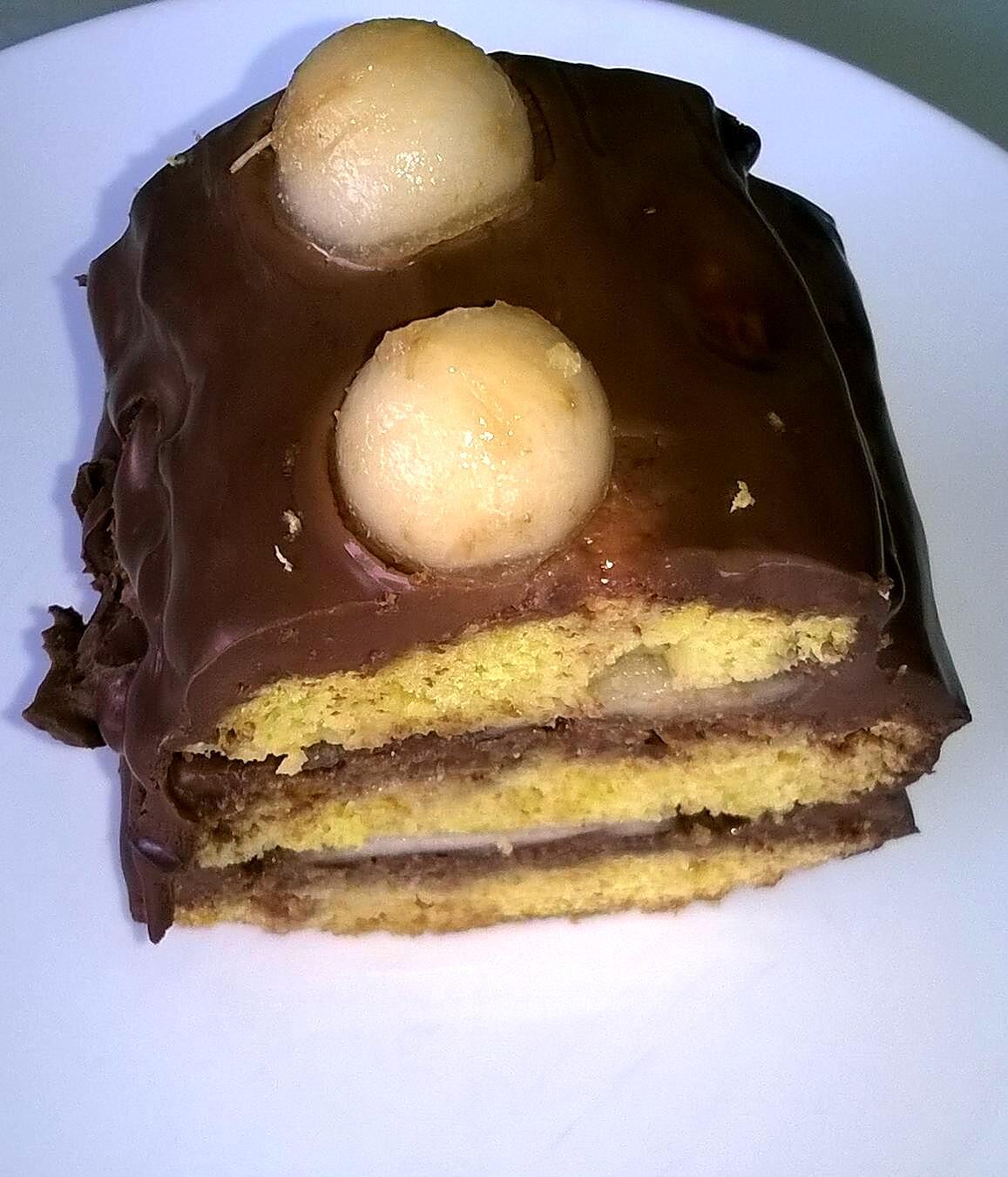 recette bûche poire /chocolat