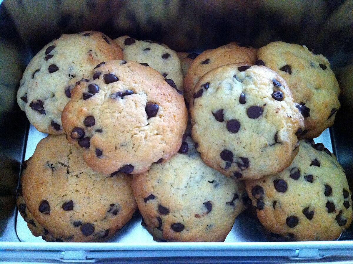 recette Cookies aux pépites de chocolat