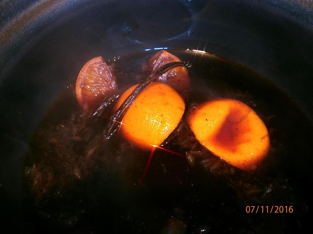 recette FRUITS AU VIN CHAUD