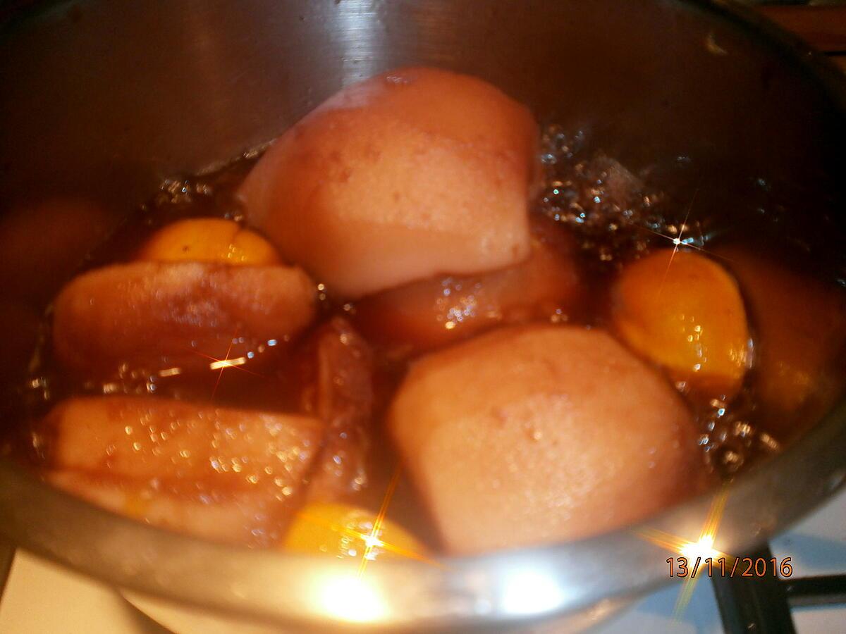 recette FRUITS AU VIN CHAUD