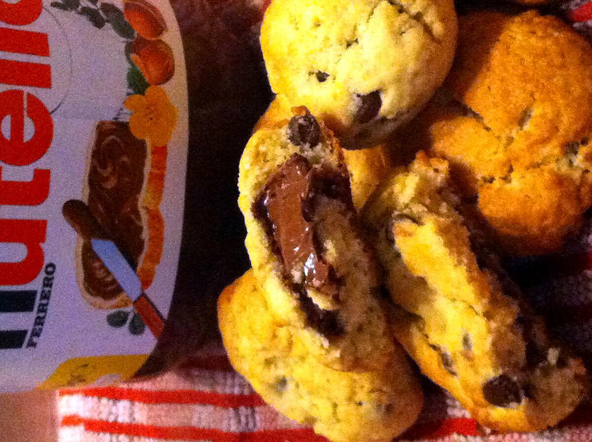recette Cookies coeur nutella