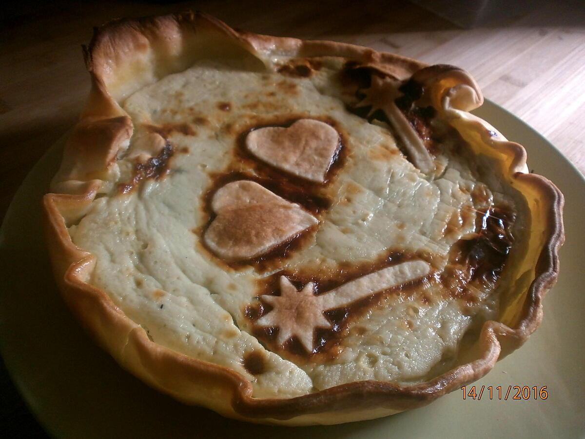 recette TARTE AU ROQUEFORT