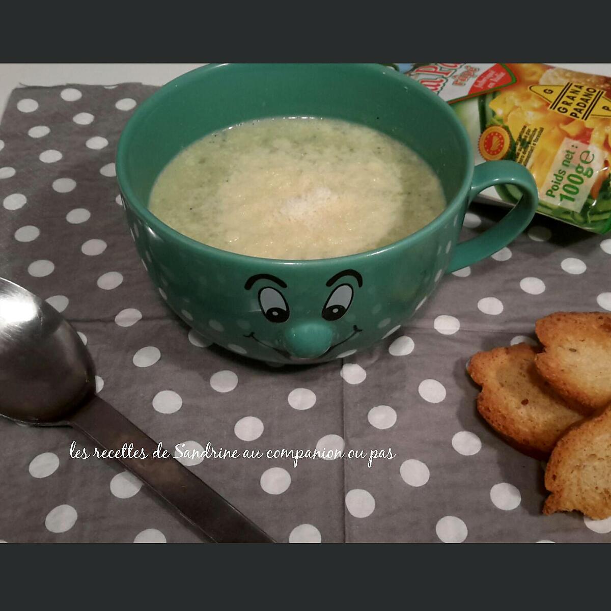 recette Velouté de courgettes pommes de terre boursin (au companion ou autres robots)