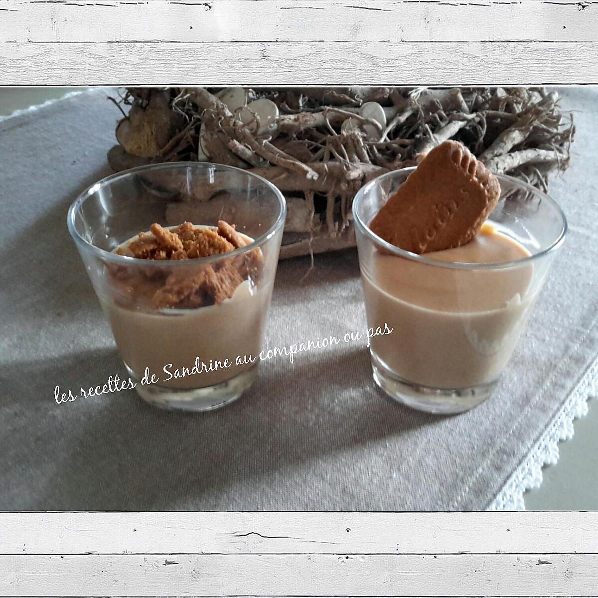 recette Crème dessert onctueuse aux spéculoos (au companion ou autres robots)