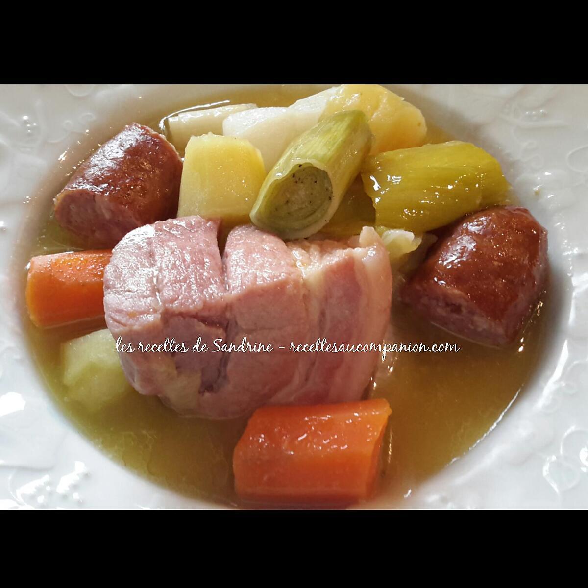 recette Saucisses de Morteau et palette demi-sel façon pot au feu (au companion ou autre robot)