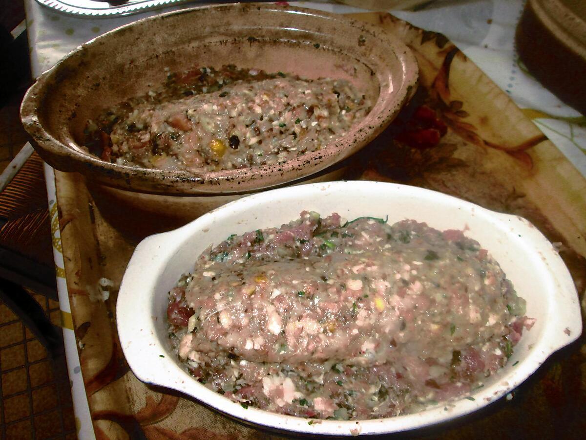 recette terrine  de paté   pour mon anniversaire