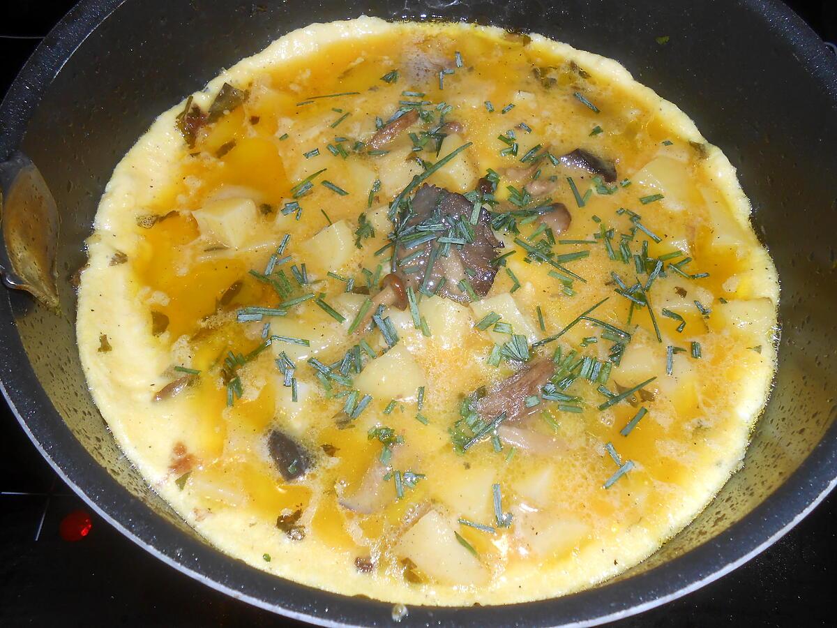 recette OMELETTE FORESTIERE