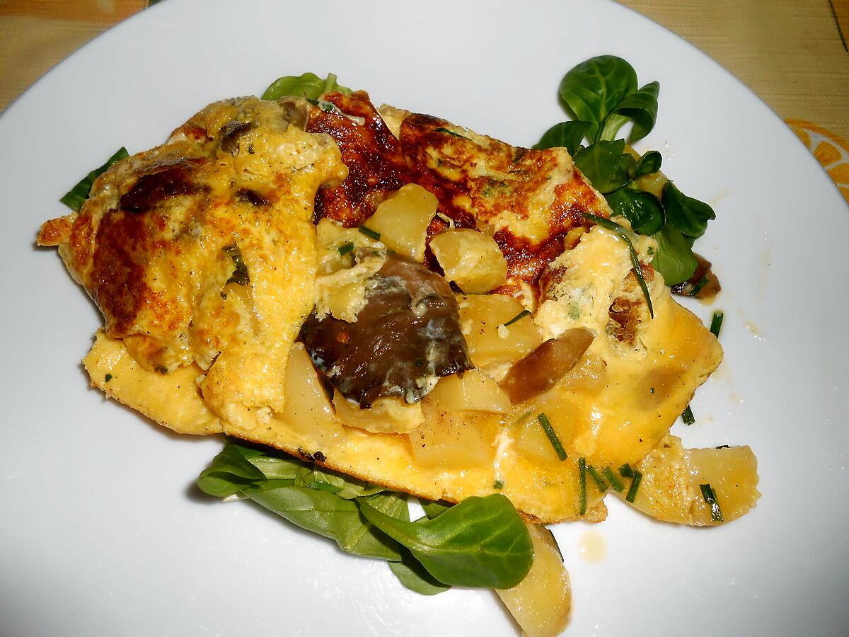 recette OMELETTE FORESTIERE