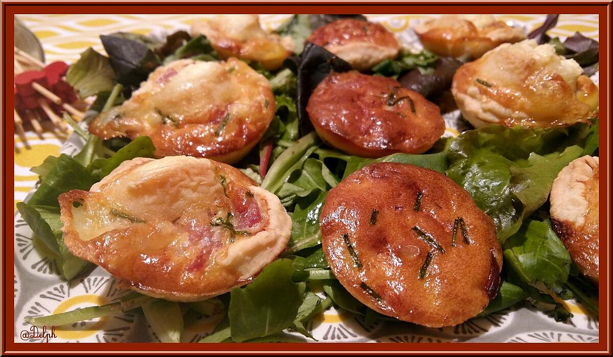 recette Minis tartelettes au bacon et Chavignol