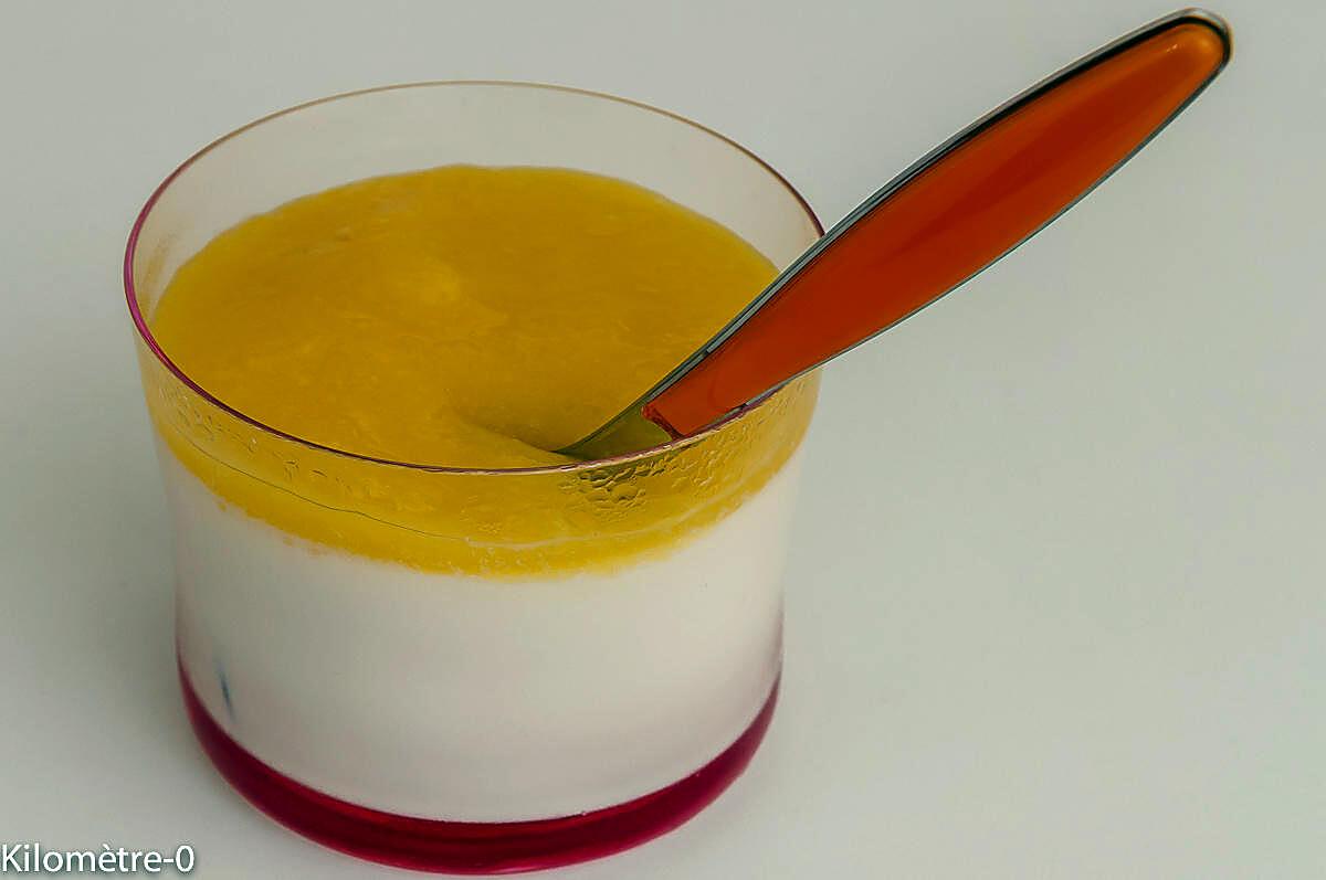 recette Panna cotta au coulis de mangue