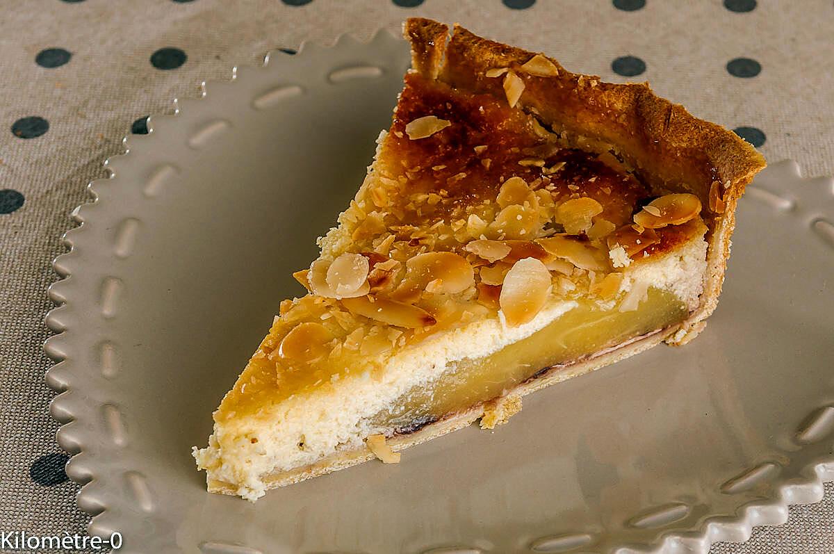 recette Tarte poires amandes cerises