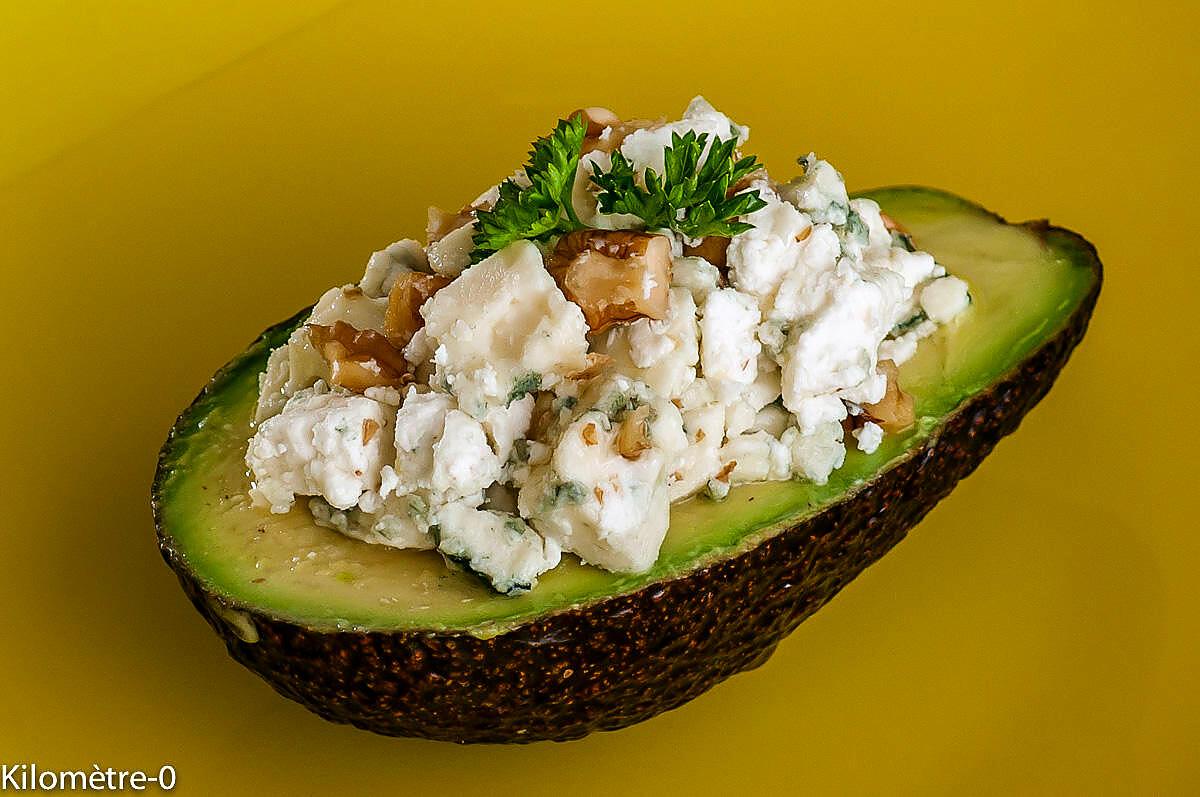 recette Avocat farci au roquefort et au chèvre