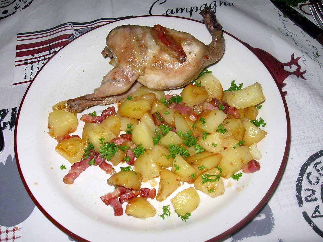 Recette de Cailles campagnardes