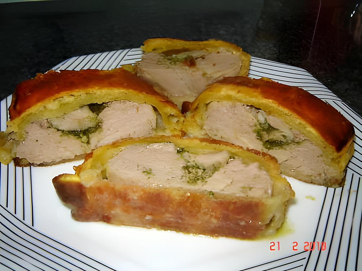 recette Filet mignon en croute au pesto