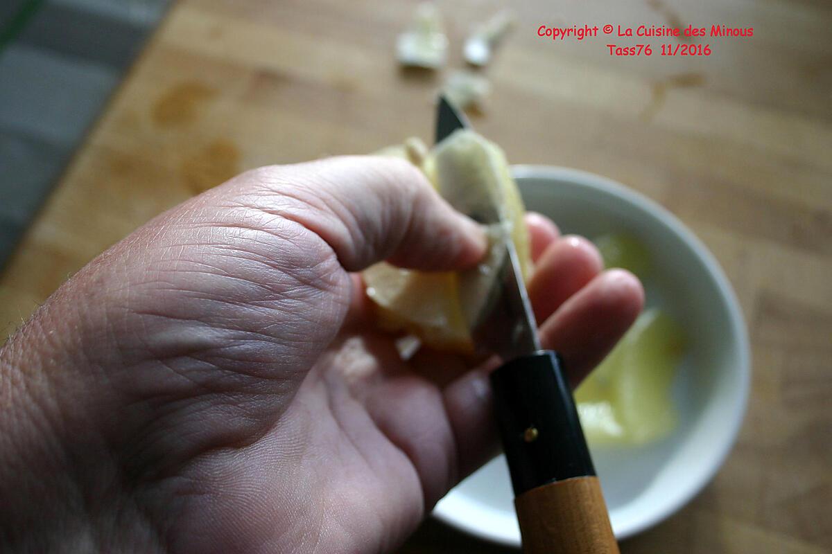 recette St. Jacques à la Fondue de Poireaux et suprêmes de Citron