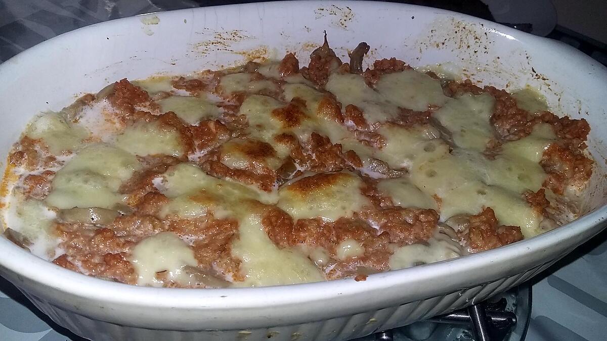 recette Gratin de boulgour au poulet mozzarella