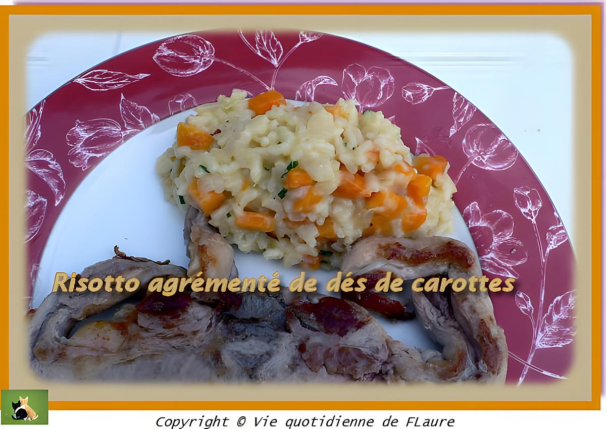 recette Risotto agrémenté de dés de carottes