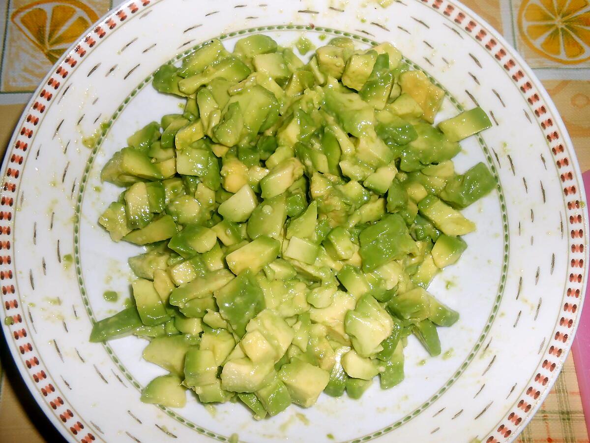 recette TARTARE D'AVOCAT (CONGELE)