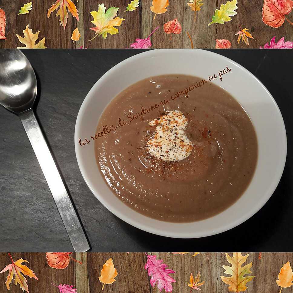 recette Velouté de châtaignes et de champignons (au companion ou autres robots)