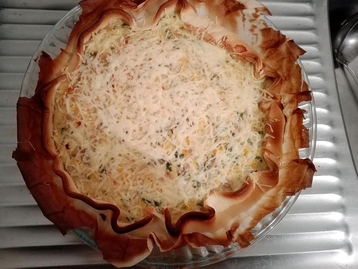 recette QUICHE AU THON