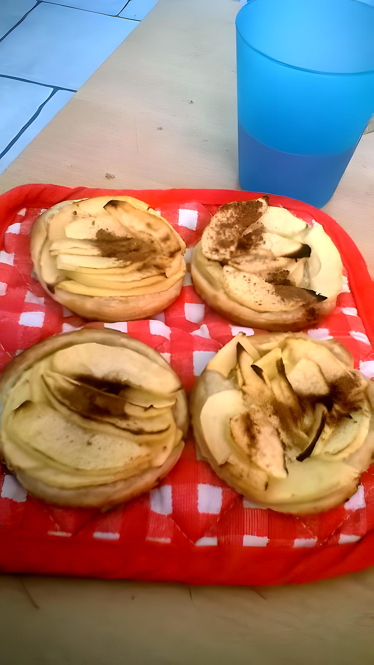 recette Tartelettes aux pommes rapide