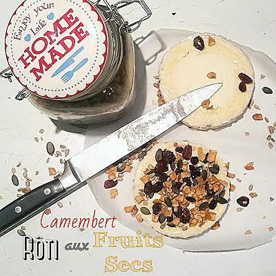 recette Camembert au Lait Cru Rôti aux Fruits Secs