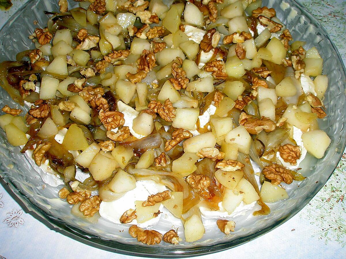 recette Tatin d'endives au chèvre,poire et noix