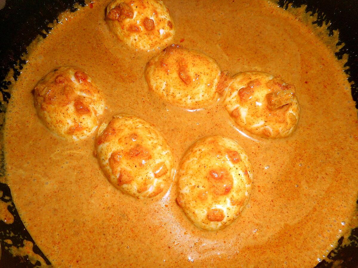 recette Oeuf dur au curry