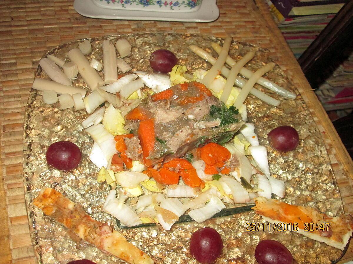 Recette de Langue de porc en gelée ,recette d' mamyloula