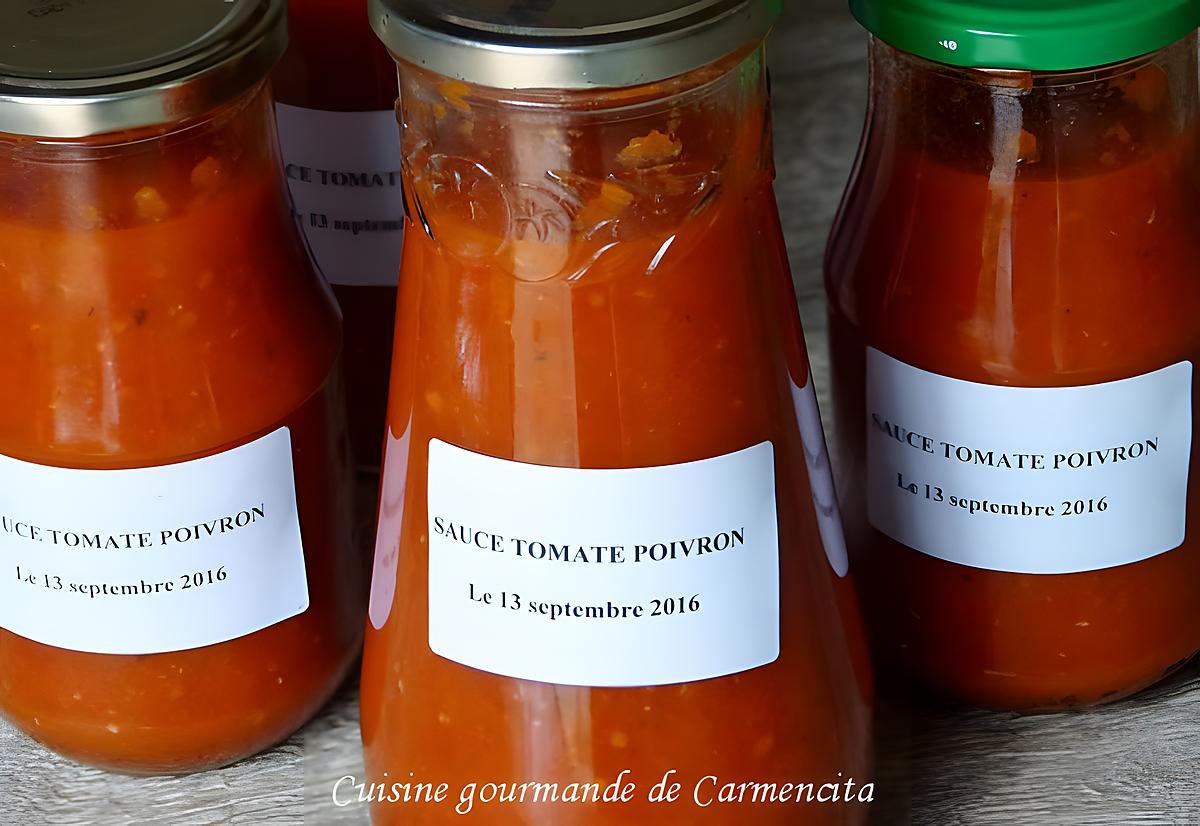 recette Conserve de sauce tomate poivron