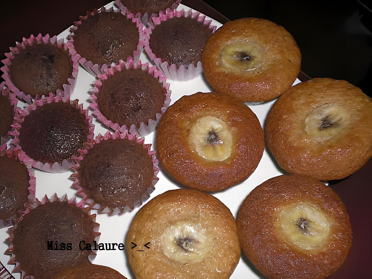 recette Muffins Choco et Muffins Banane