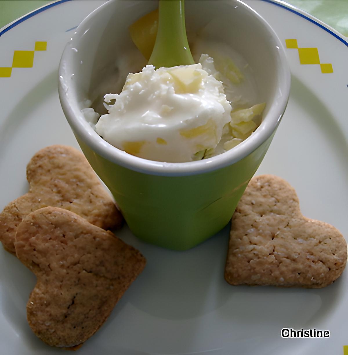 recette Petites Crème Lait de coco et Ananas