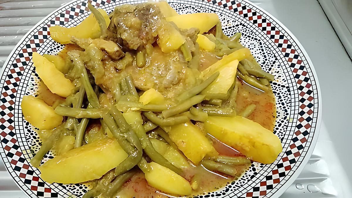 recette TAJINE D'HARICOT VERT