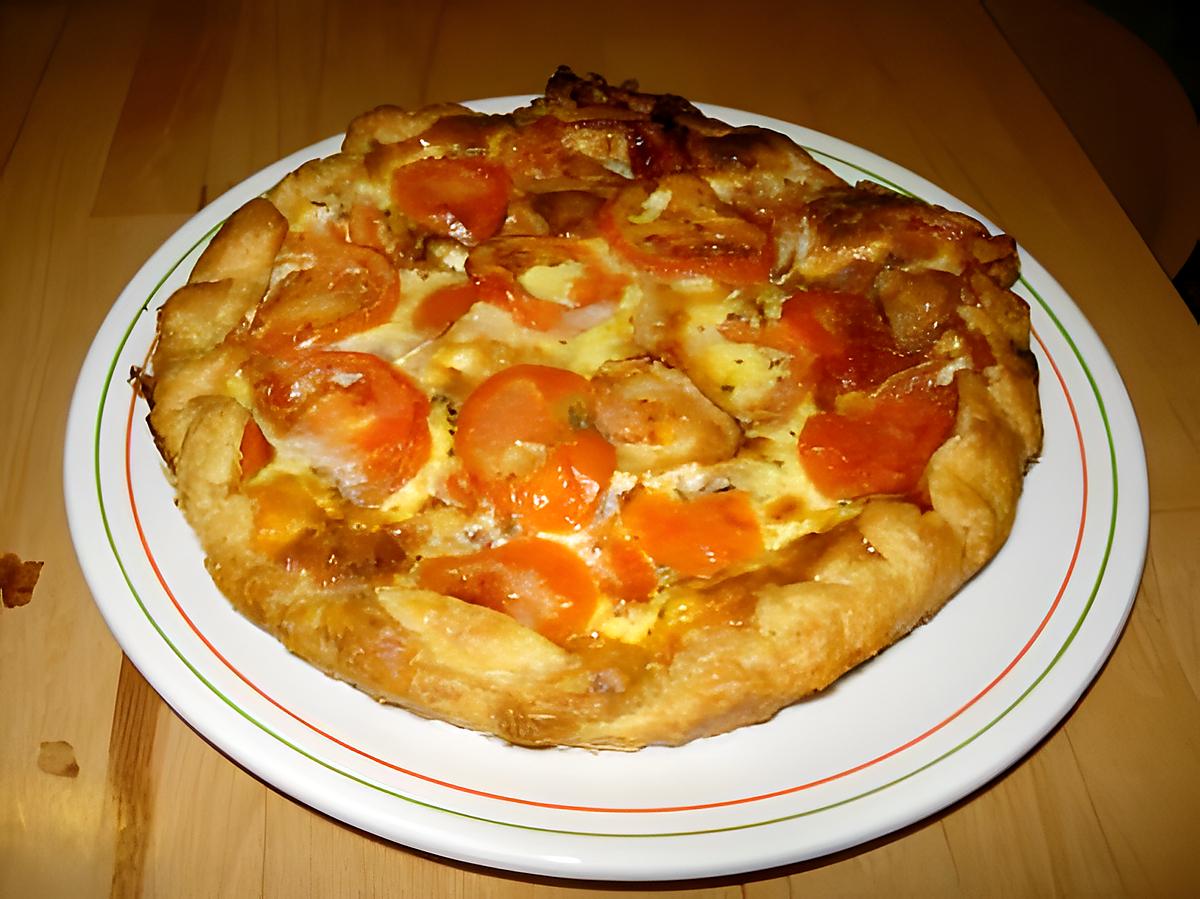 recette Tarte au chèvre et à la tomate